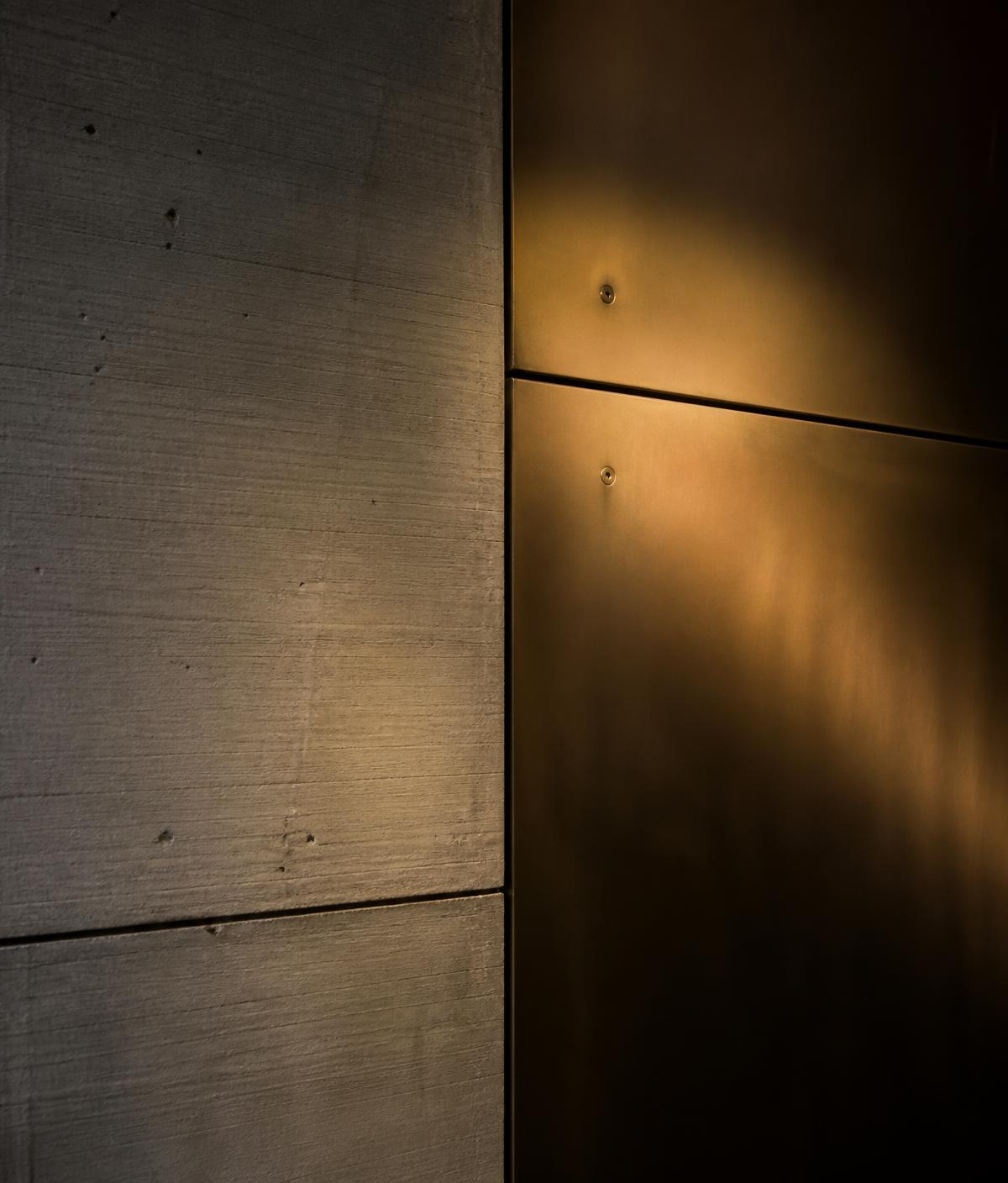 Contemporary building facade with precise detailing